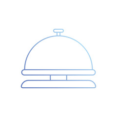 Obraz premium Reception bell vector icon