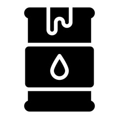 oil barrel glyph icon