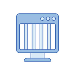 Heater vector icon
