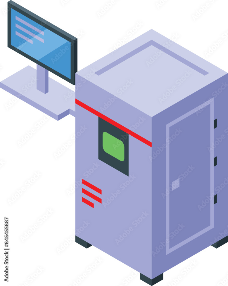 Poster 3d printing machine generating an object from plastic filament according to a computer program