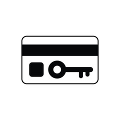 Key card vector icon