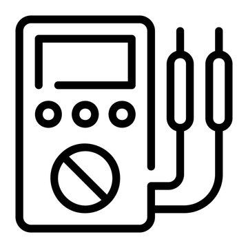 recommend clip art: Multimeter line icon
