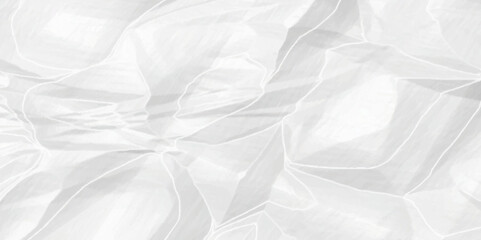 White craft wrinkly paper crumpled texture.  white crumpled and top view textures can be used for background of text or any contents.