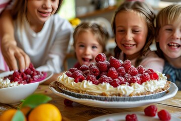 Raspberry cream pie day