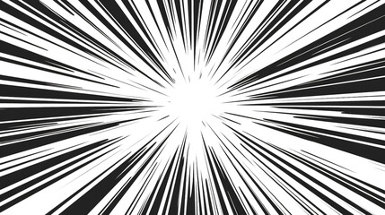 Obraz premium 漫画の強調線、PNG、透明背景