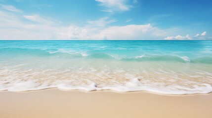 Sand and tropical sea background. Summer vacation concept.