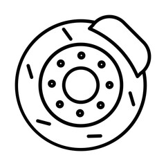 Brake Disc line icon