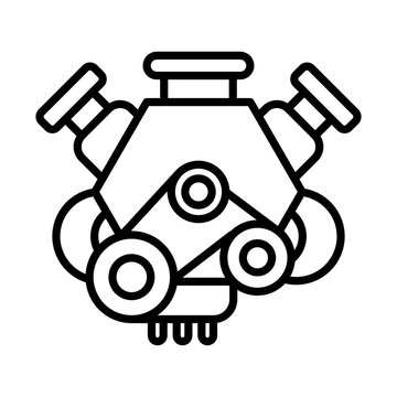 recommend clip art: Engine line icon