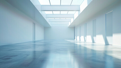 Fototapeta premium Contemporary Gallery with Bright and Open Design
