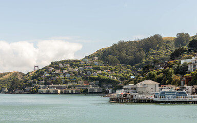Panoramic View of Sausalito Bay Area California