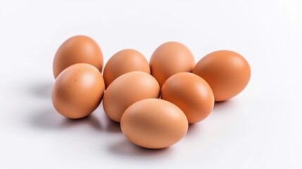 Chocolate egg isolated on white background