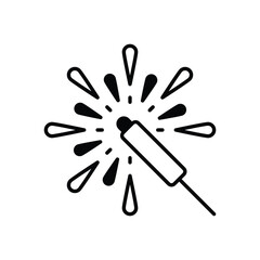 Sparkler vector icon