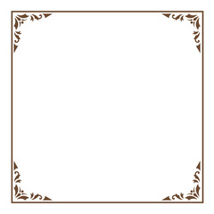 Obraz premium Thai border certificate floral vintage frame design vector