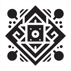 A Geometric Shape Design Vector Art Illustration