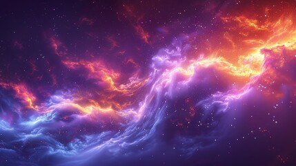 Ethereal Glow: Surreal Abstract Form in Vibrant Dusk Landscape