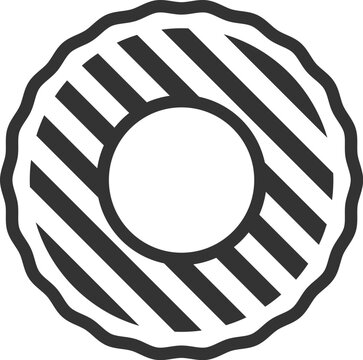 recommend clip art: 浮き輪のアイコン（線画）のイラスト