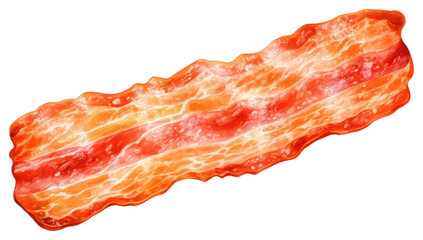 PNG Bacon meat pork food, digital paint illustration