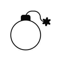 Bomb vector icon