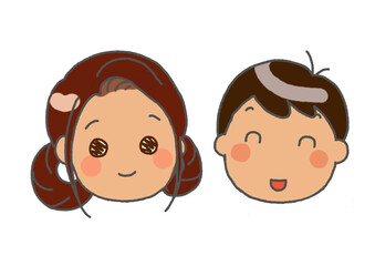 多様性の子供のイラスト