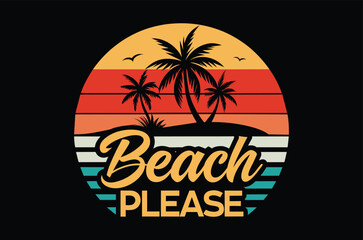 Summer svg, summer t shirt design vector illustration, beach life, with sunset reflect in the pum tree, typography, Funny summer vibes, printable, cut file cricut, silhouette, png, laser cut