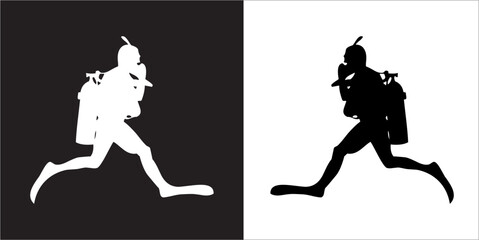 IIlustration Vector graphics of Diving icon