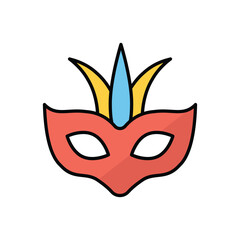 Carnival Mask vector icon