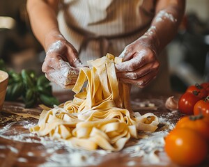 Preparing Authentic Homemade Italian Pasta in a Culinary Class in Tuscany