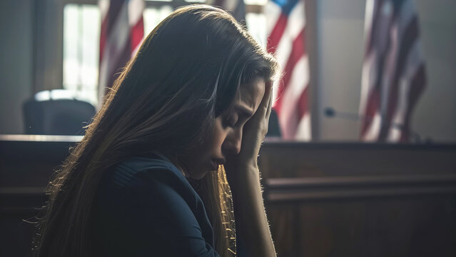 The distressed woman powerful emotional response to the American flags created a tense atmosphere in the courtroom, setting the stage for a gripping legal process