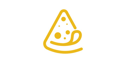 logo design pizza smile, delicious, food, logo design template, icon, vector, symbol, creative, idea.