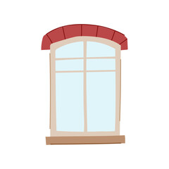 clear window frame cartoon. plastic sign, wall light, plate showcase clear window frame sign. isolated symbol vector illustration