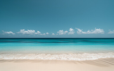 Fototapeta premium beach with white sand and turquoise water