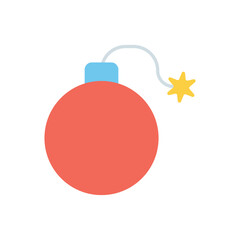 Obraz premium Bomb vector icon