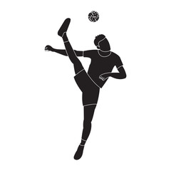 Takraw player logo design