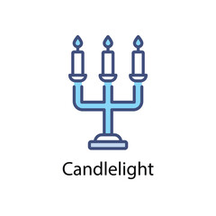 Candlelight vector icon