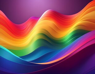 Obraz premium rainbow flag on blue background. lgbt and pride month concept