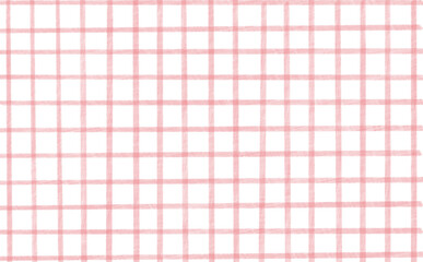 手書き風のピンクのチェック背景