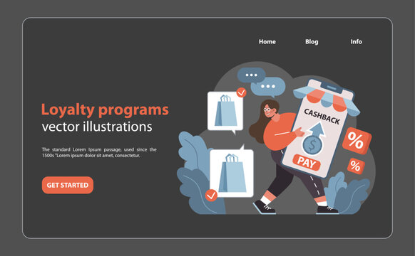 Market penetration concept. Flat vector illustration.