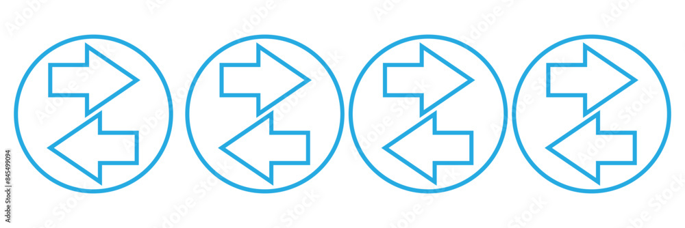 Poster arrows data transfer icon, exchange arrow icons - swap icon with two arrows