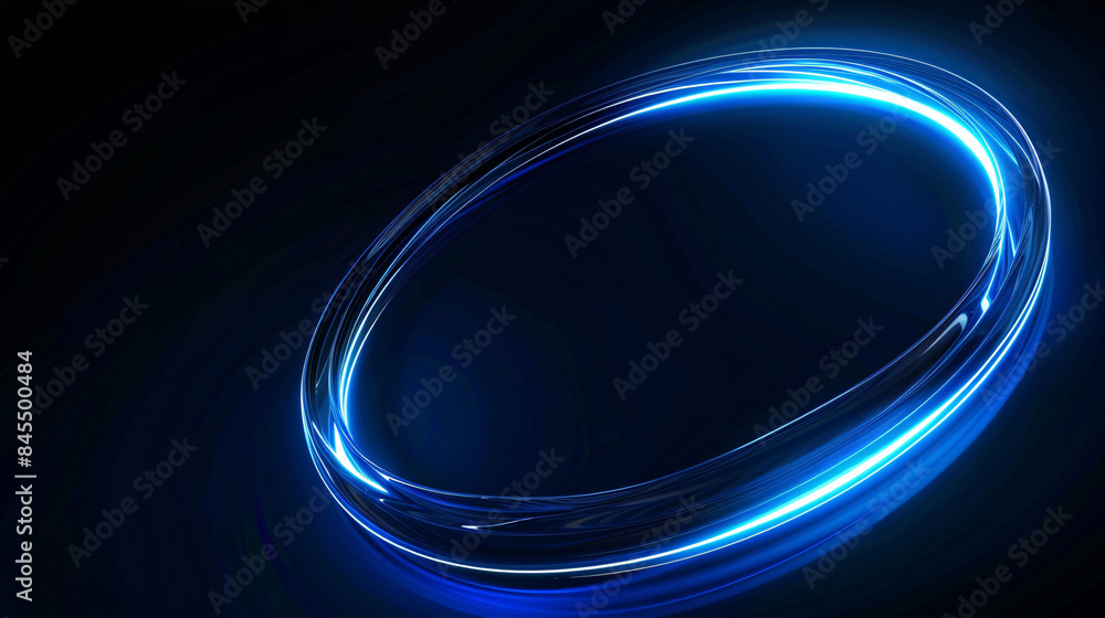 Poster abstract neon glowing geometric lines 3d rendering business background
