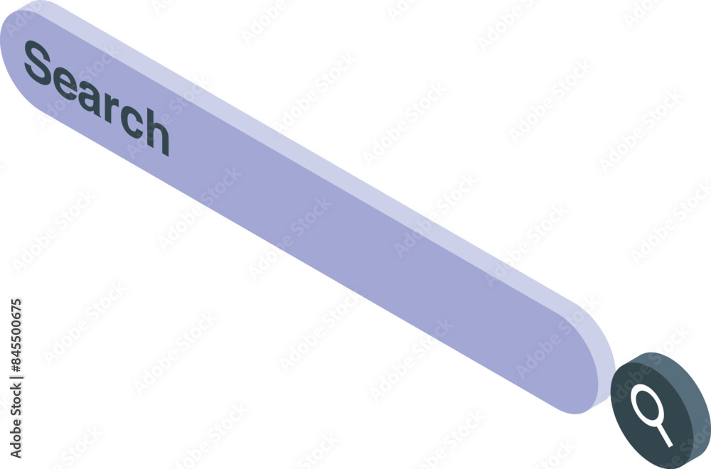 Poster search bar icon button is showing internet browsing and website navigation