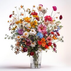 Obraz premium A stunning bouquet of assorted flowers arranged in a vase