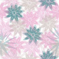  Collage contemporary seamless pattern.