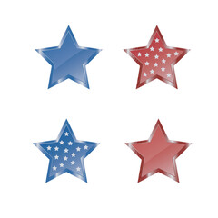 Starts set. vector illustration.