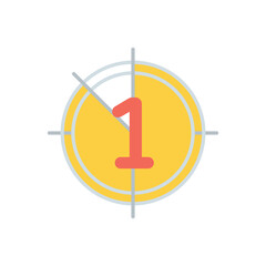 Countdown vector icon