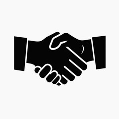 a black and white picture of a handshake
