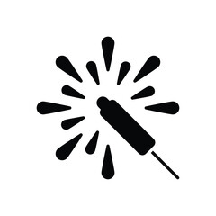 Sparkler vector icon