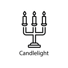 Candlelight vector icon