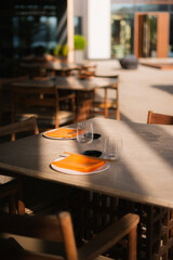 Modern, luxury tableware at Luxury club