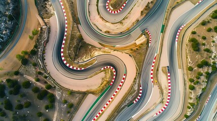 Bird's-Eye Perspective: Capturing the Dynamic Layouts of Race Tracks from Above