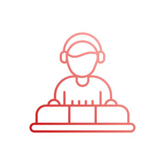 Dj vector icon